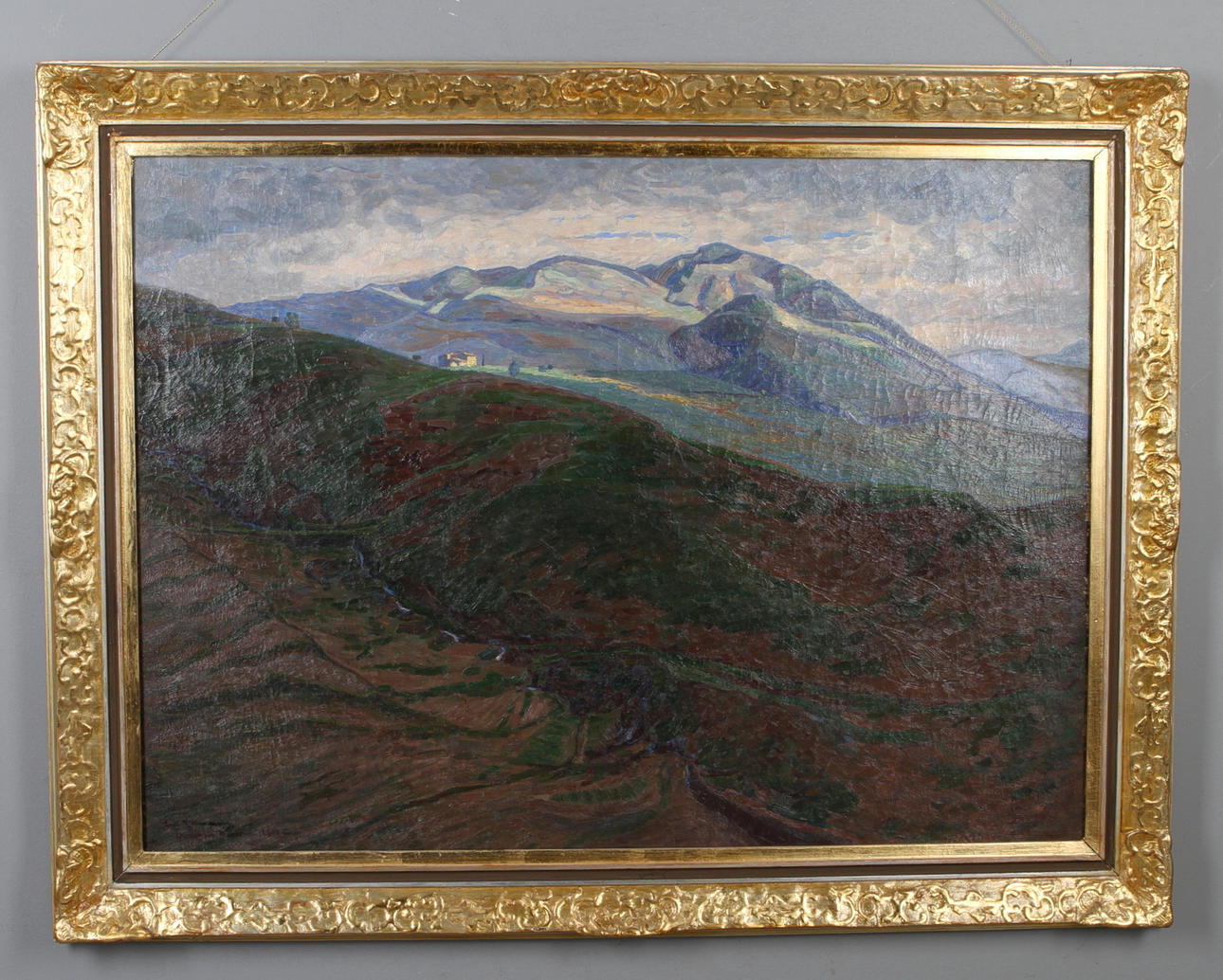 CARL JOHANSSON. Bergslandskap, olja på duk, signerad och daterad.