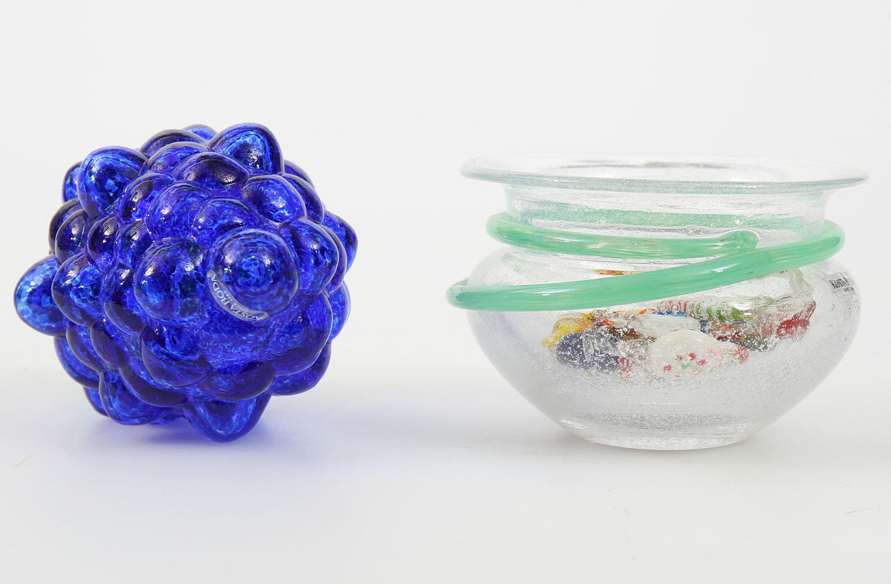 KULO JA rypäleet, lasia, Kosta Boda.