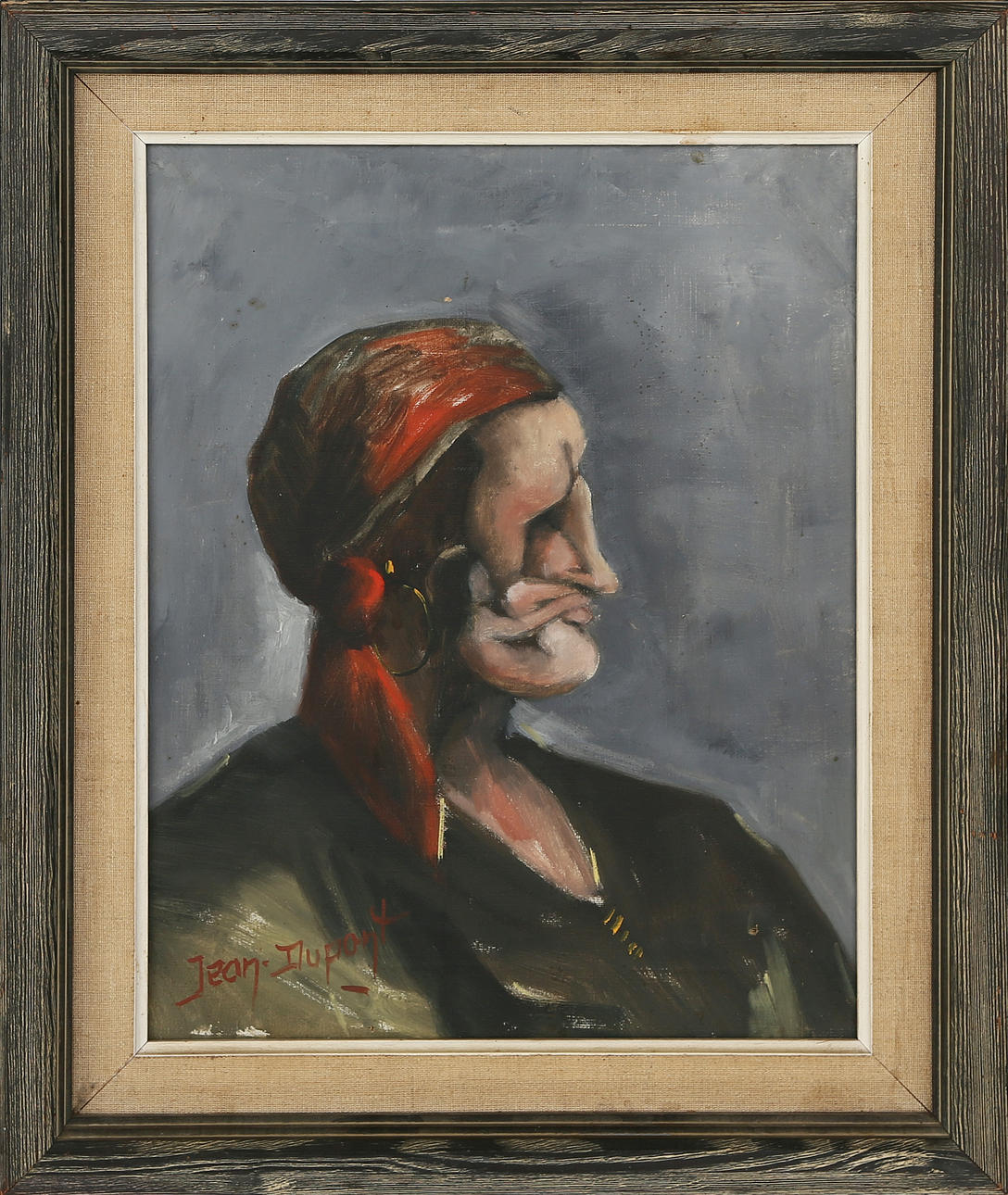 JEAN DUPONT. oil on canvas, signed.