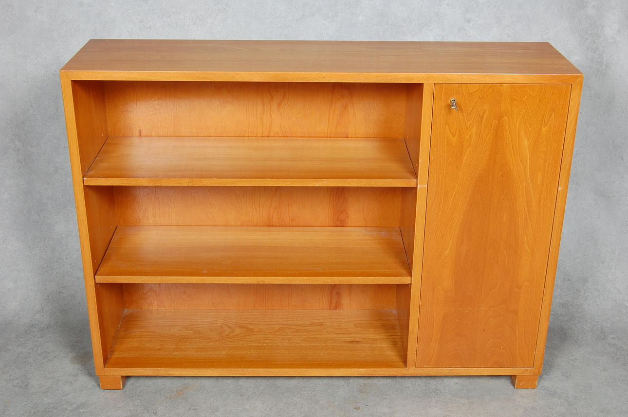 BOKHYLLA med skåp, funkis, 1940-tal.