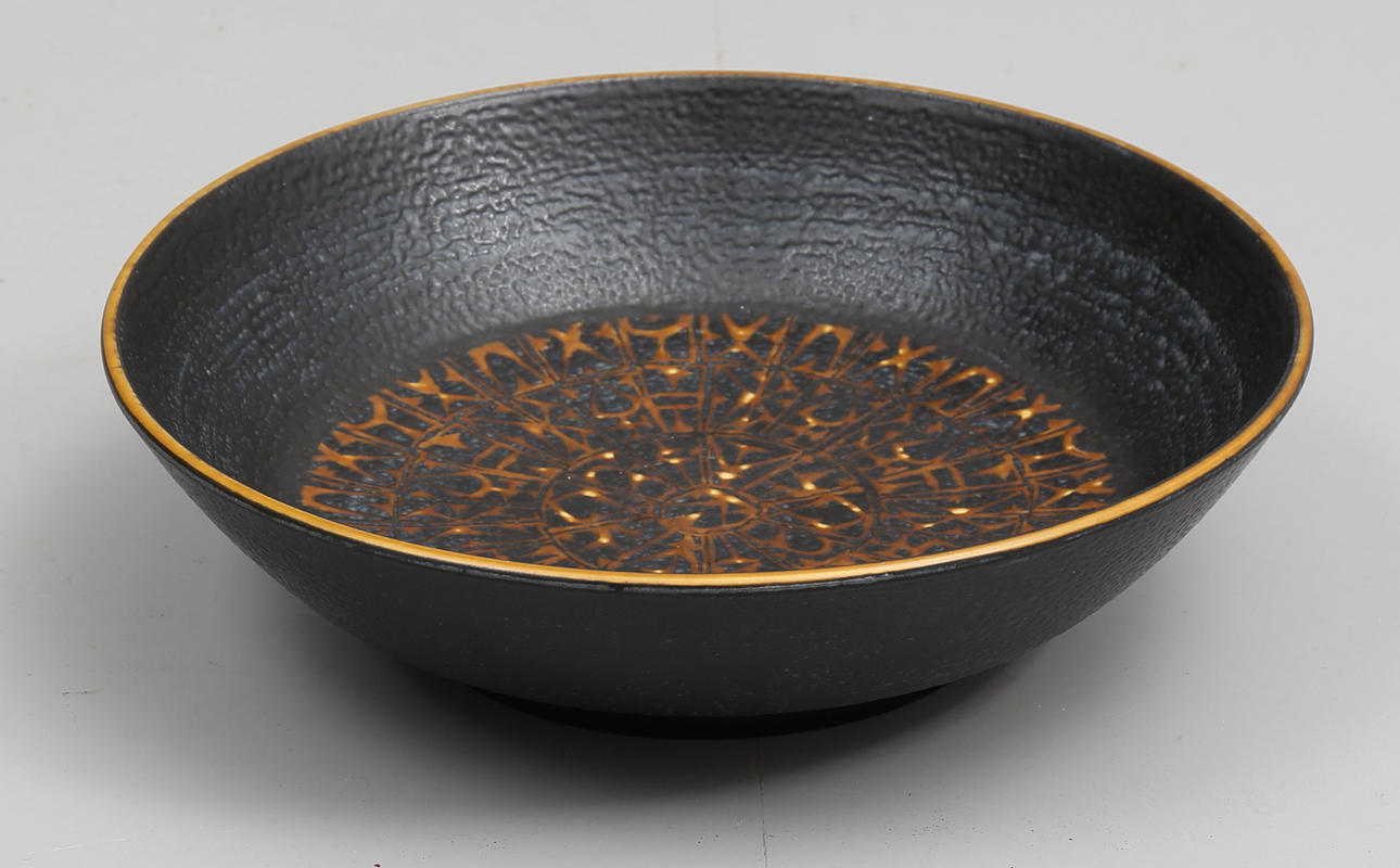 NILS THORSSON. SKÅL, fajans, Aluminia, ur serien "Baca".