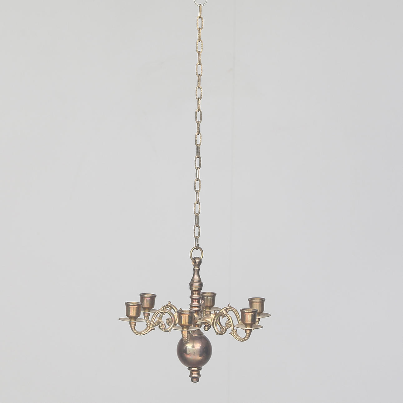 LJUSKRONA, mässing/malm, 1900-tal.