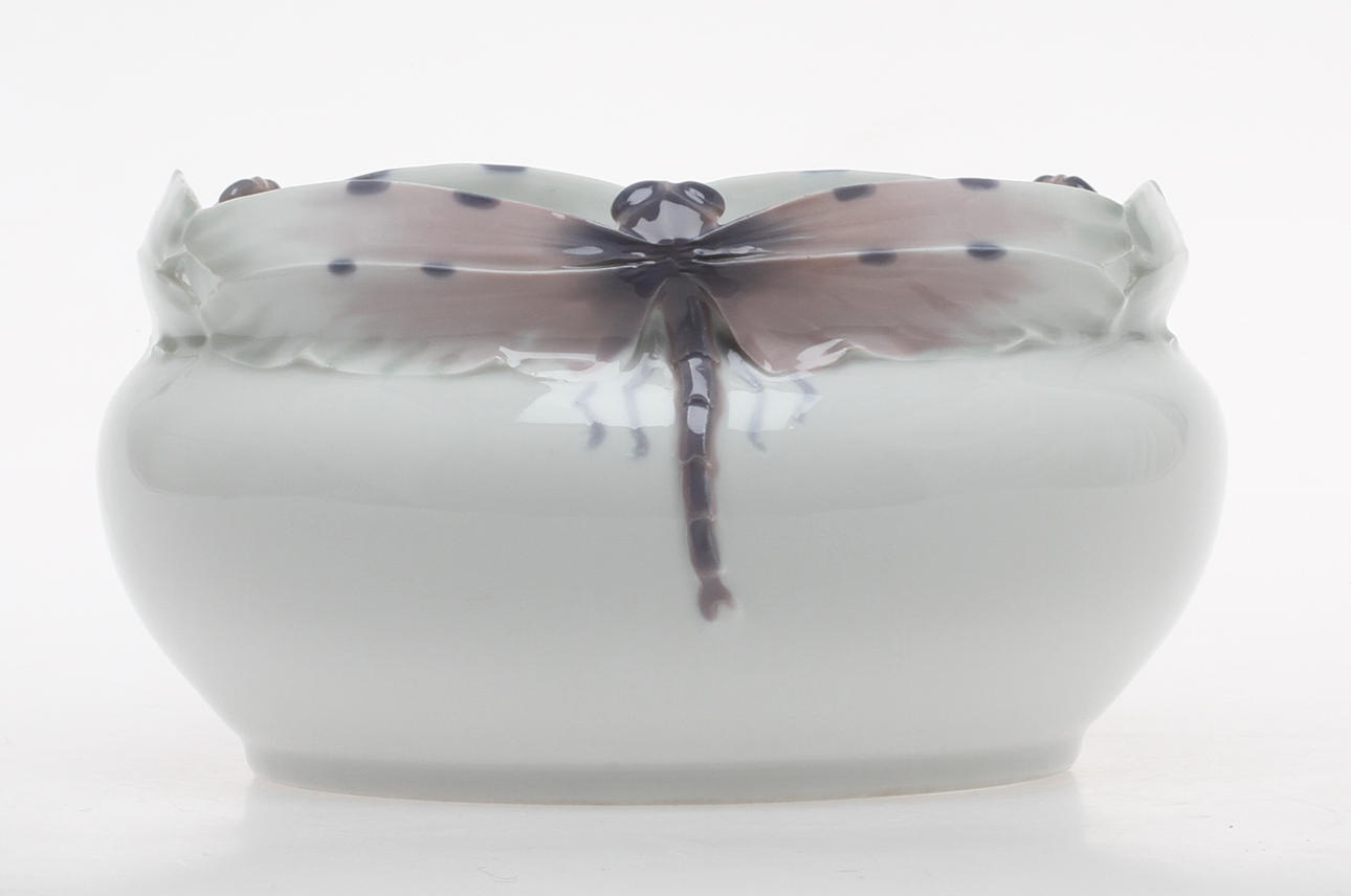 SKÅL, porslin, jugend, Nils Emil Lundström, Rörstrand, 1900-talets början.