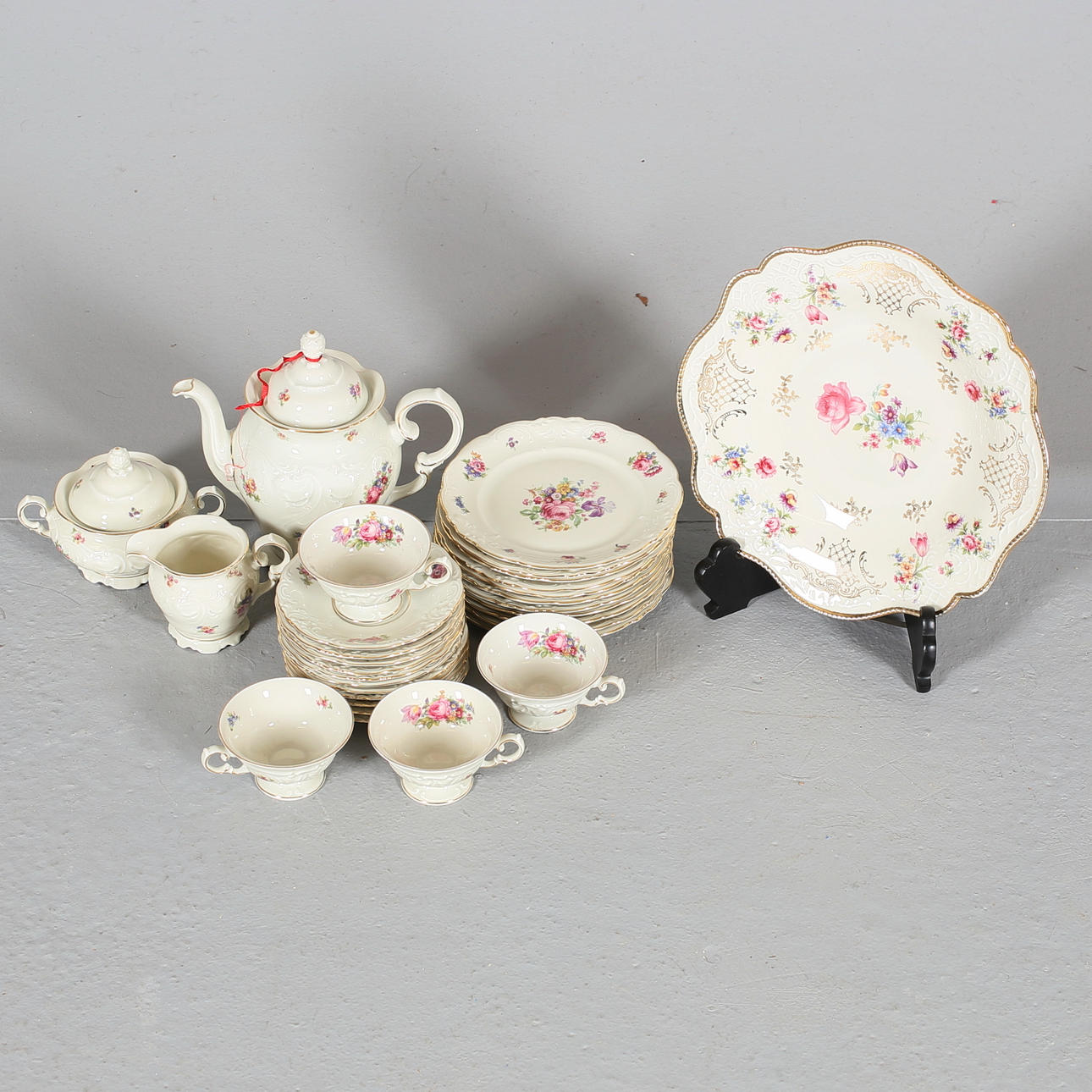 KAFFESERVIS, 38 delar, KPM, made in Poland.