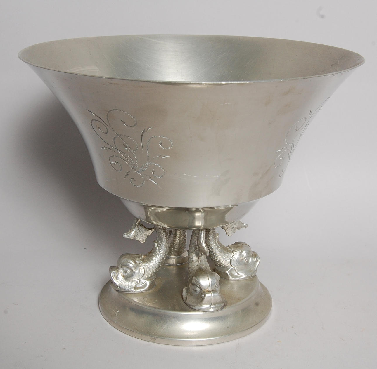 SKÅL, tenn, stämplad Stockholm 1932.