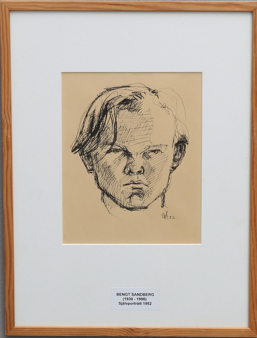 BENGT SANDBERG. SJÄLVPORTRÄTT.