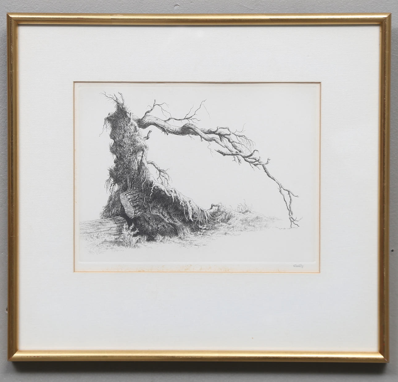 FOLKE GULLBY. "Ein Root-Tresor". Radierung, 1970, signiert.