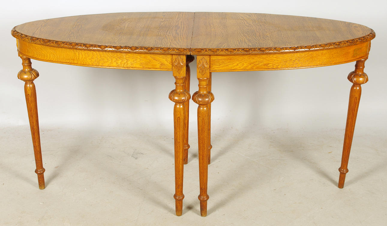 BORD, 2-delat, ek, nyrenässans.