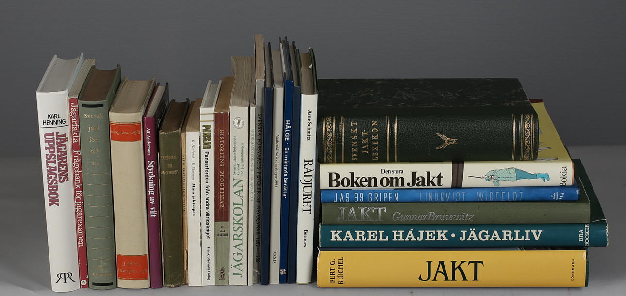 PARTI BÖCKER (25). Jaktlitteratur, 1900-tal.