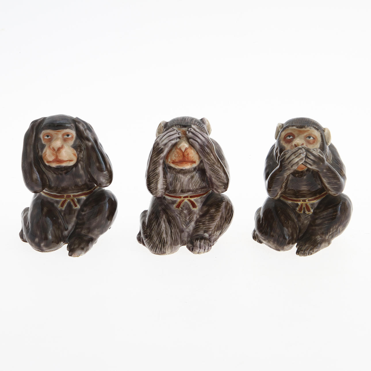 FIGURER, 3 st, porslin, Japan, 1800/1900-tal.