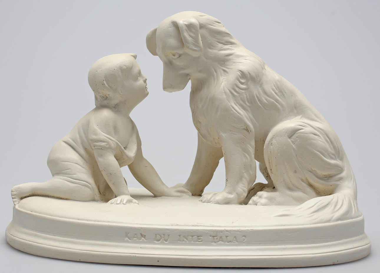 SKULPTUR, alabaster gips, "Kan du inte tala", kopia efter Eugénie Bernadotte, Athena Konstgjuteri, Stockholm.