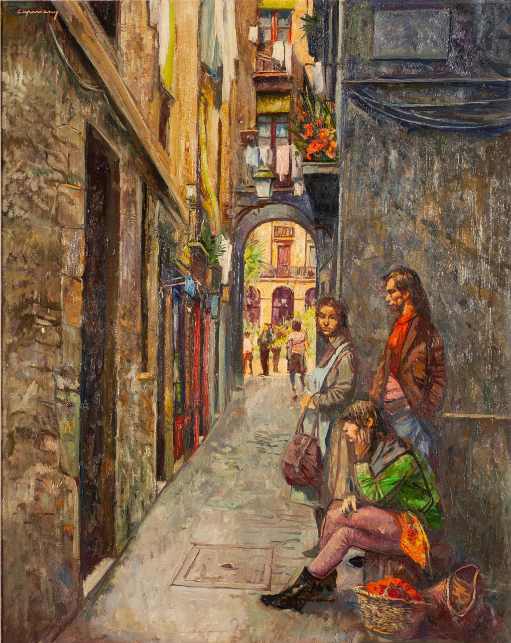 RAMON DE CAPMANY. "Carrer dels Tres Llits".