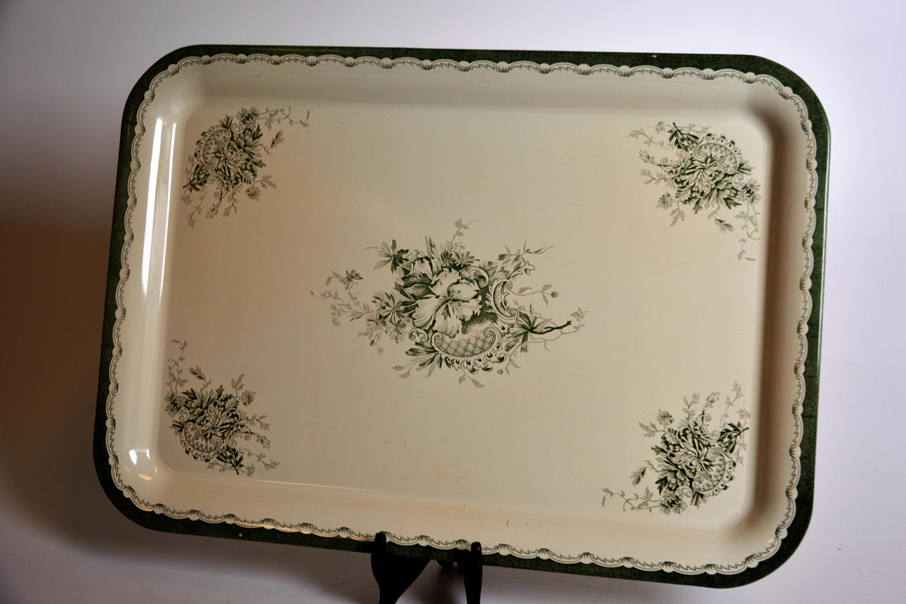 BRICKA plåt Gröna Anna Rörstrand Lidköping.