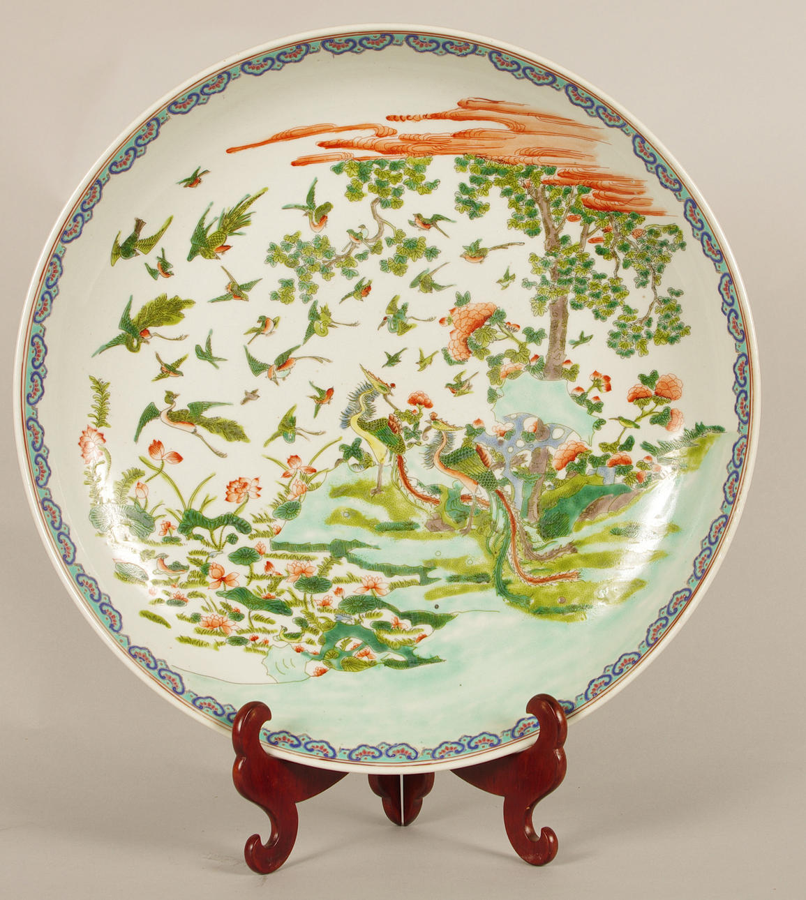 SKÅLFAT, porslin, Kina, signerat, 1900-tal.