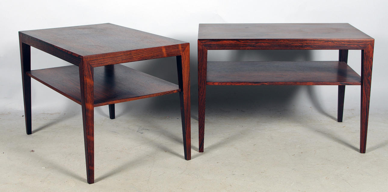 LAMPBORD, 1 par, jakaranda, Danmark.