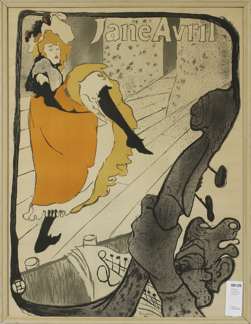 HENRI DE TOULOUSE LAUTREC. EFTER. Färglitografi.