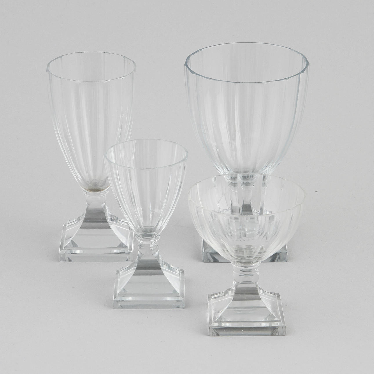 GLASSERVIS, 40 delar, Strömbergshyttan, 1950-tal.