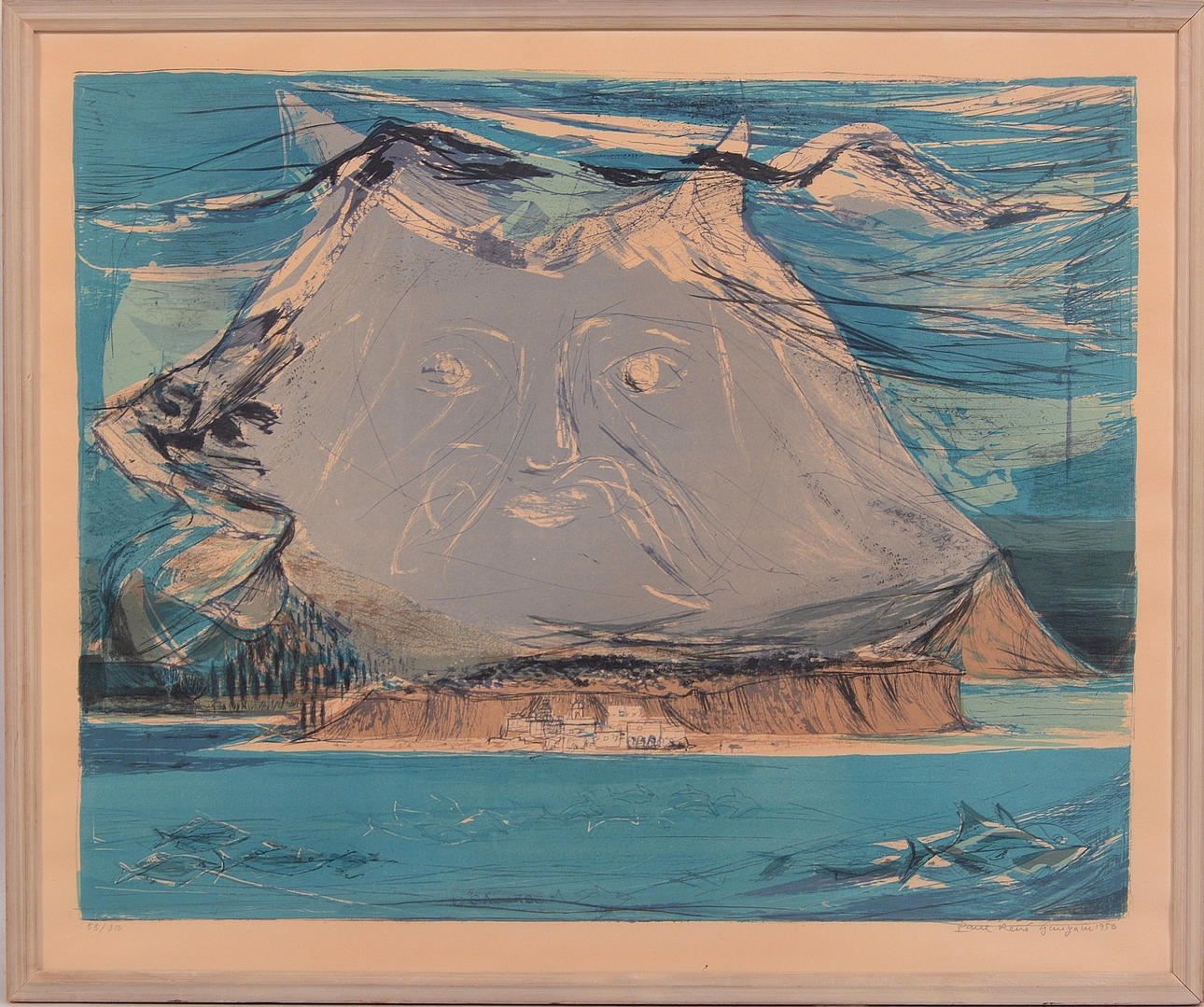 PAUL RENÉ GAUGUIN. Color lithograph.