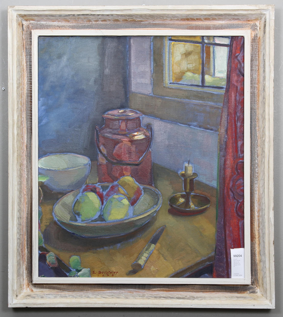 EDUARD BECHTELER. Olja på duk, signerad och daterad 1945.