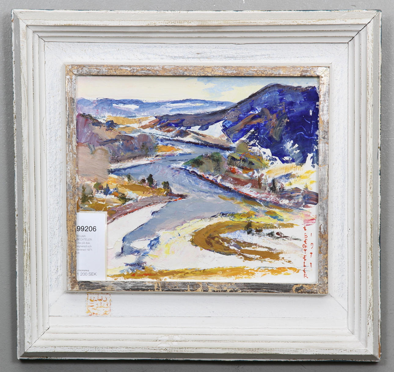 EDUARD BECHTELER. Olja på duk, signerad och daterad 1971.