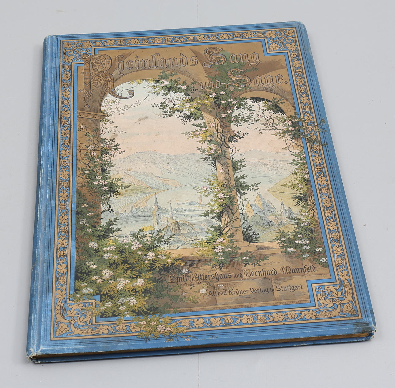 BOK, RHEINLANDS SANG UND SAGE, bl.a 20 ETSNINGAR av Bernhard Mannfeld, 1905.