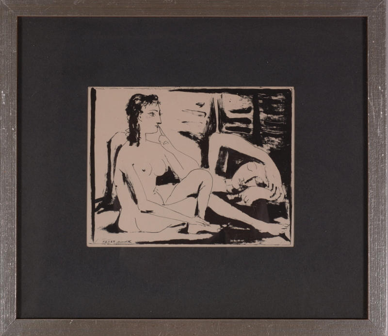 PABLO PICASSO. EFTER. Litografiskt tryck.