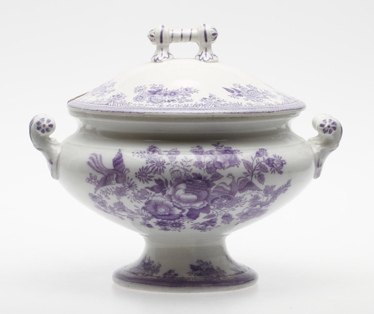 TERRIN, flintgods, "Asiatic Pheasants", Gustafsberg, 1900-talets början.