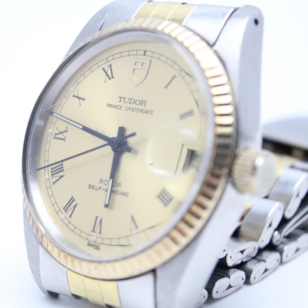 MEN'S Tudor steel/gold.