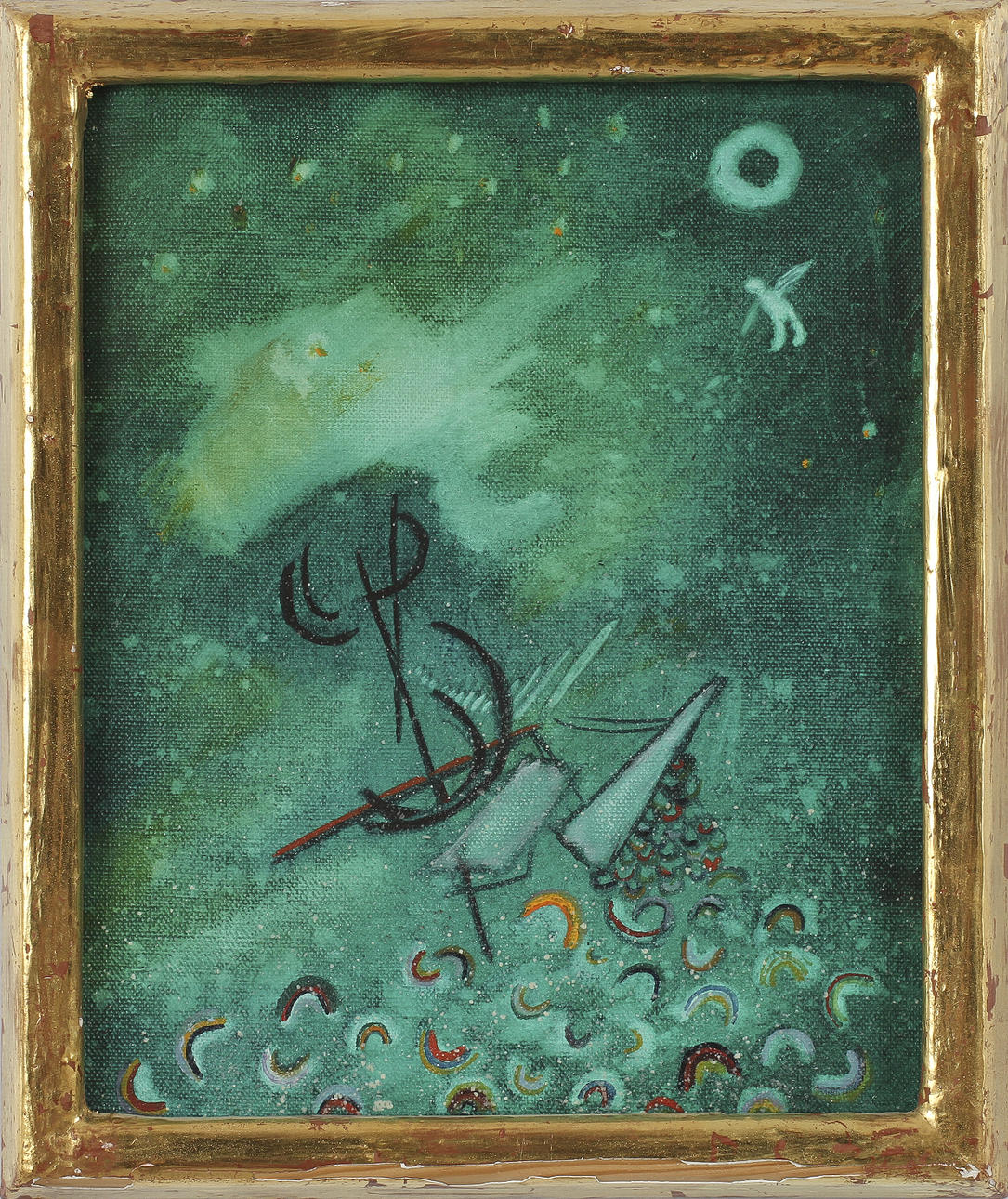 IAN RUSTH. olja på duk, sign a tergo.