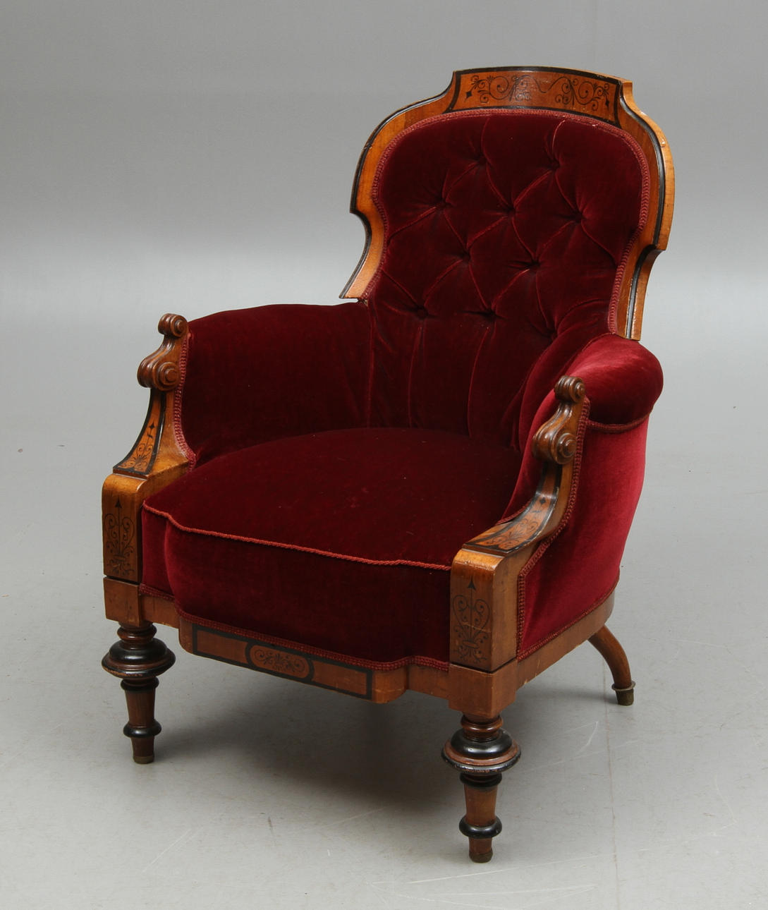 FÅTÖLJ, mellaneuropa, 1800-talets mitt.