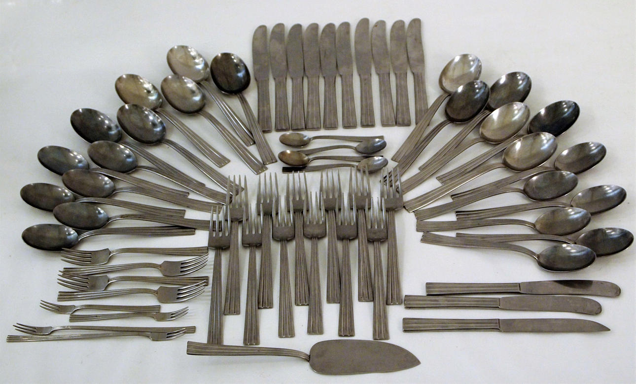 FOLKE ARSTRÖM. Bestik, Gense, Theben, 62 stk.