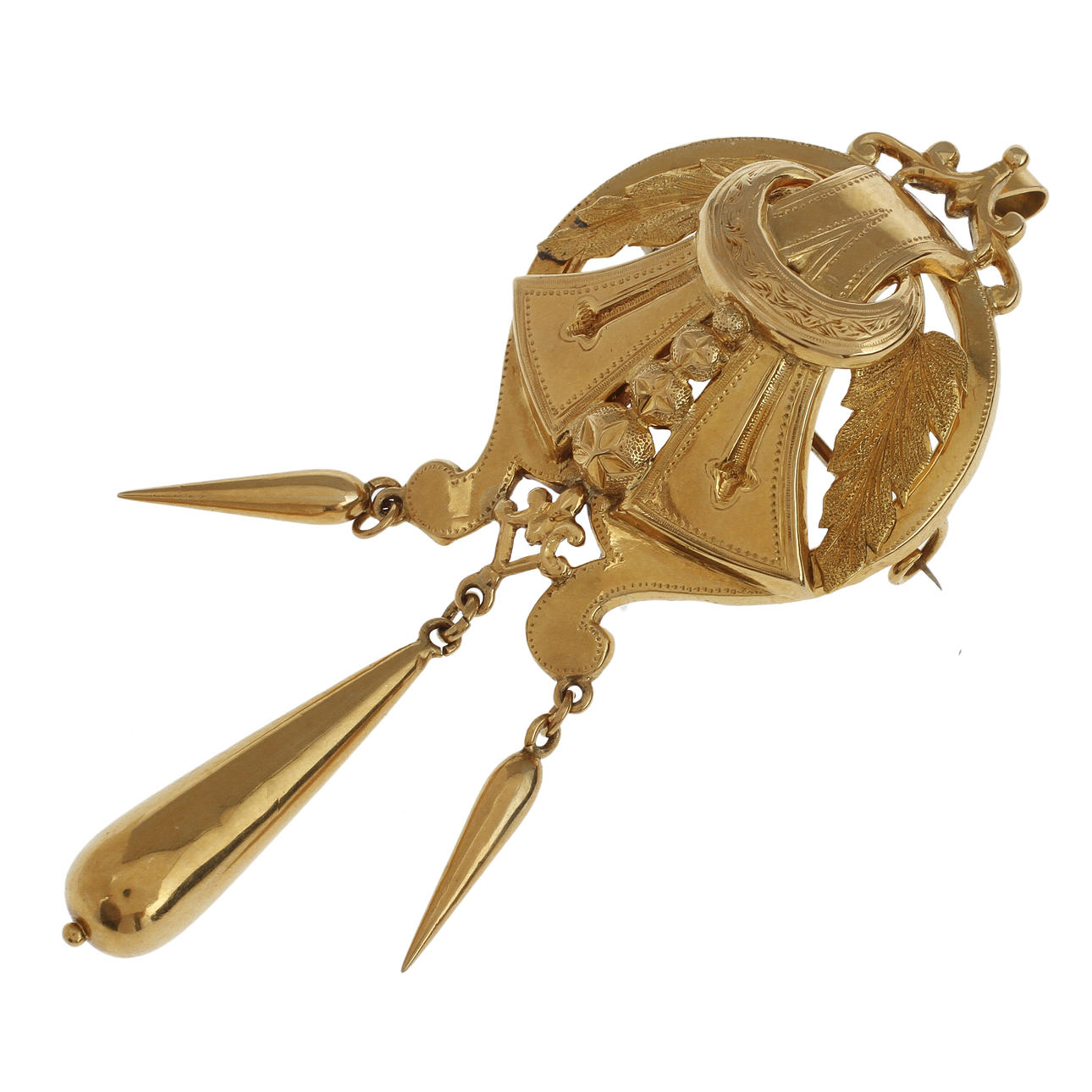 BROSCH, 18k guld, John Pettersson Stockholm 1879, 7,8 gram.