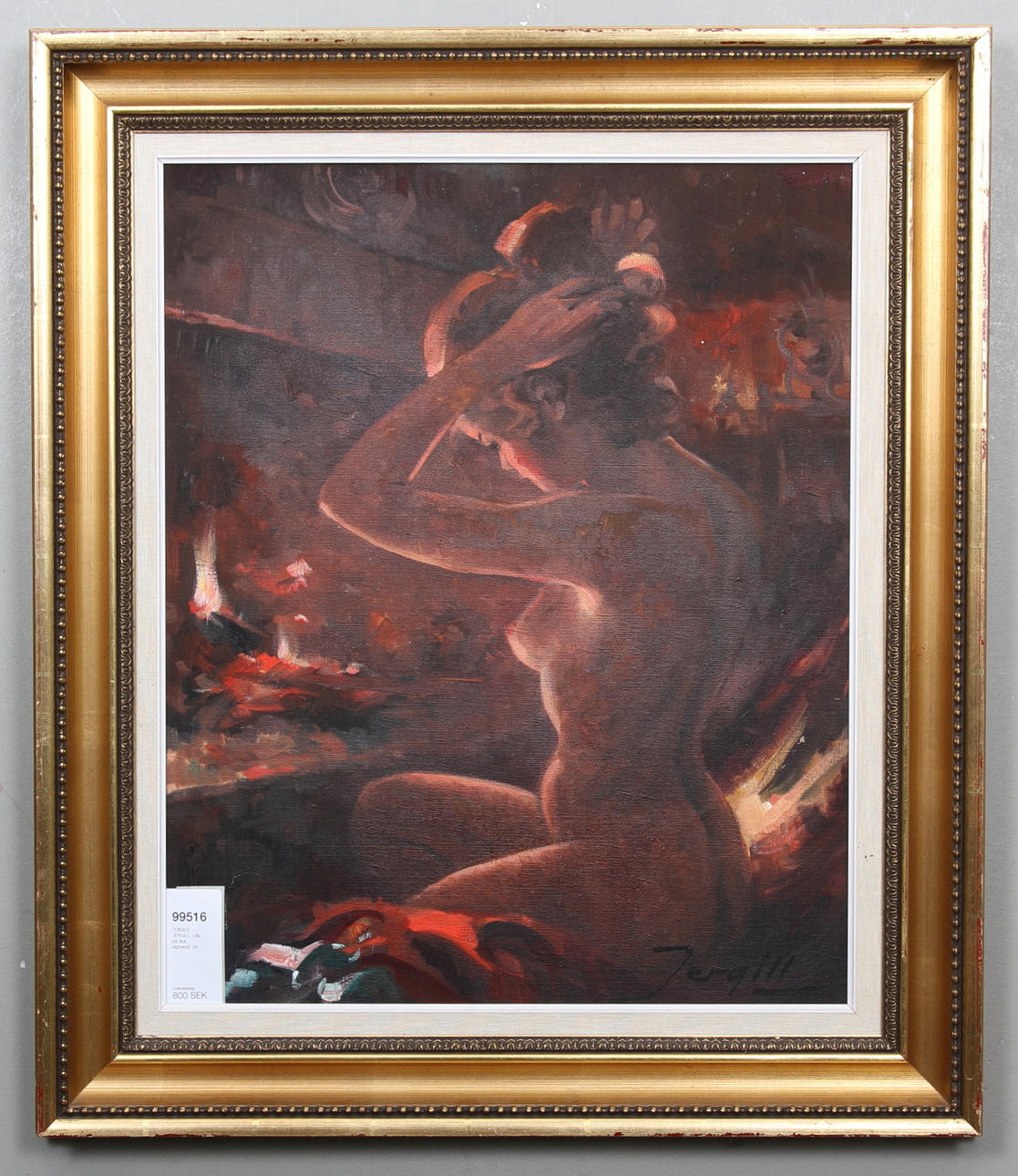 TORALF JERGILL. Olja på duk, signerad.