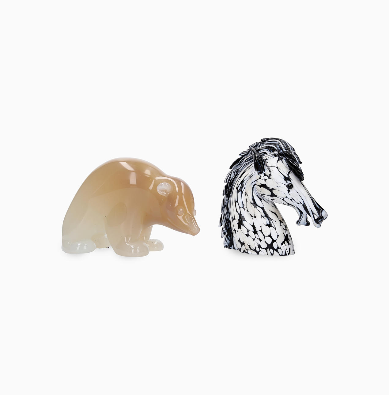ACHIMEDE SEGUSO. "Bär" und "Pferd".