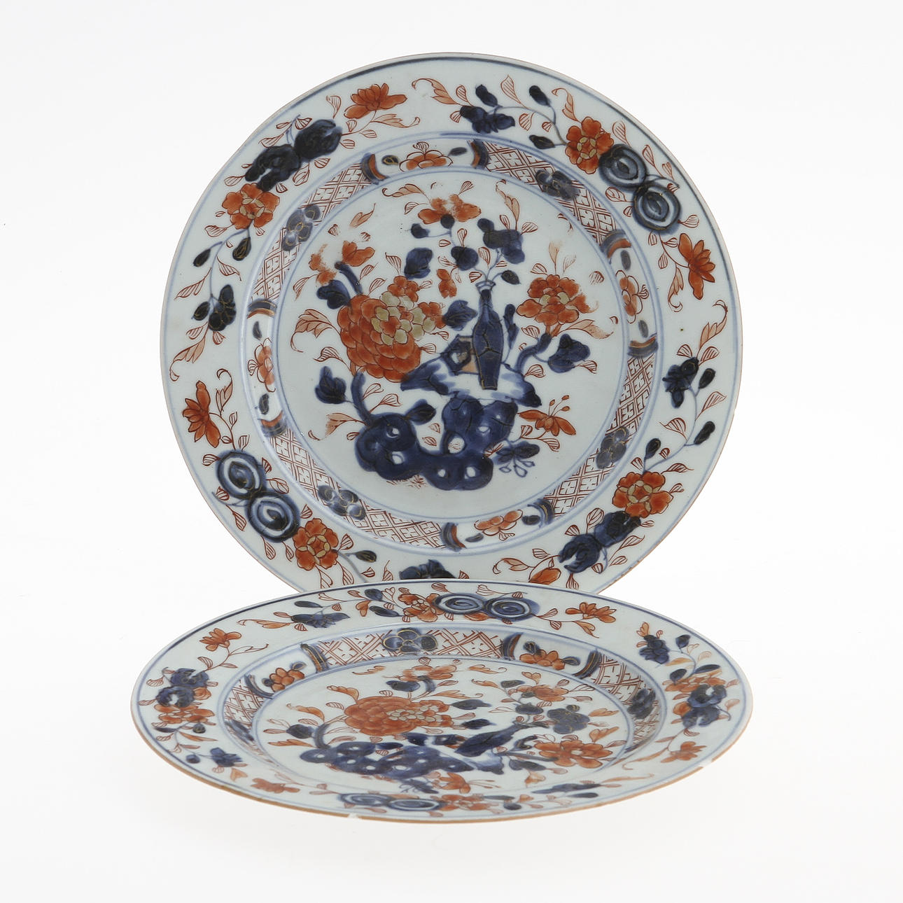 TALLRIKAR, 2 st, Imari, Kina, 1700-tal.