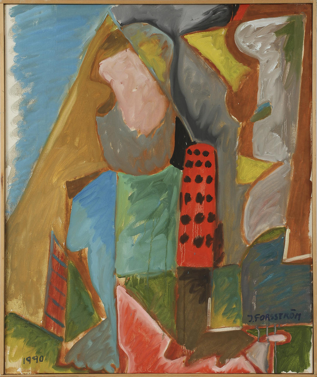 JOHNNY FORSSTRÖM. Olja på duk, signerad.