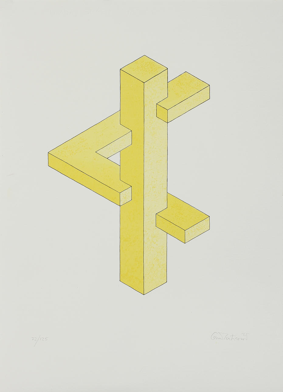 OSCAR REUTERSWÄRD. Färglitografier, 2 st, signerade och numrerade 84/125 samt 72/125.