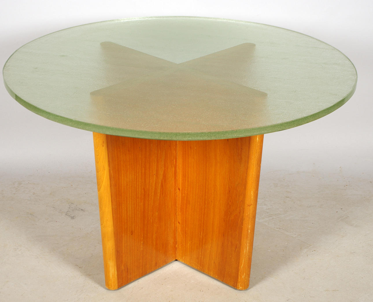 SOFFBORD, trä/glas, 40-tal.