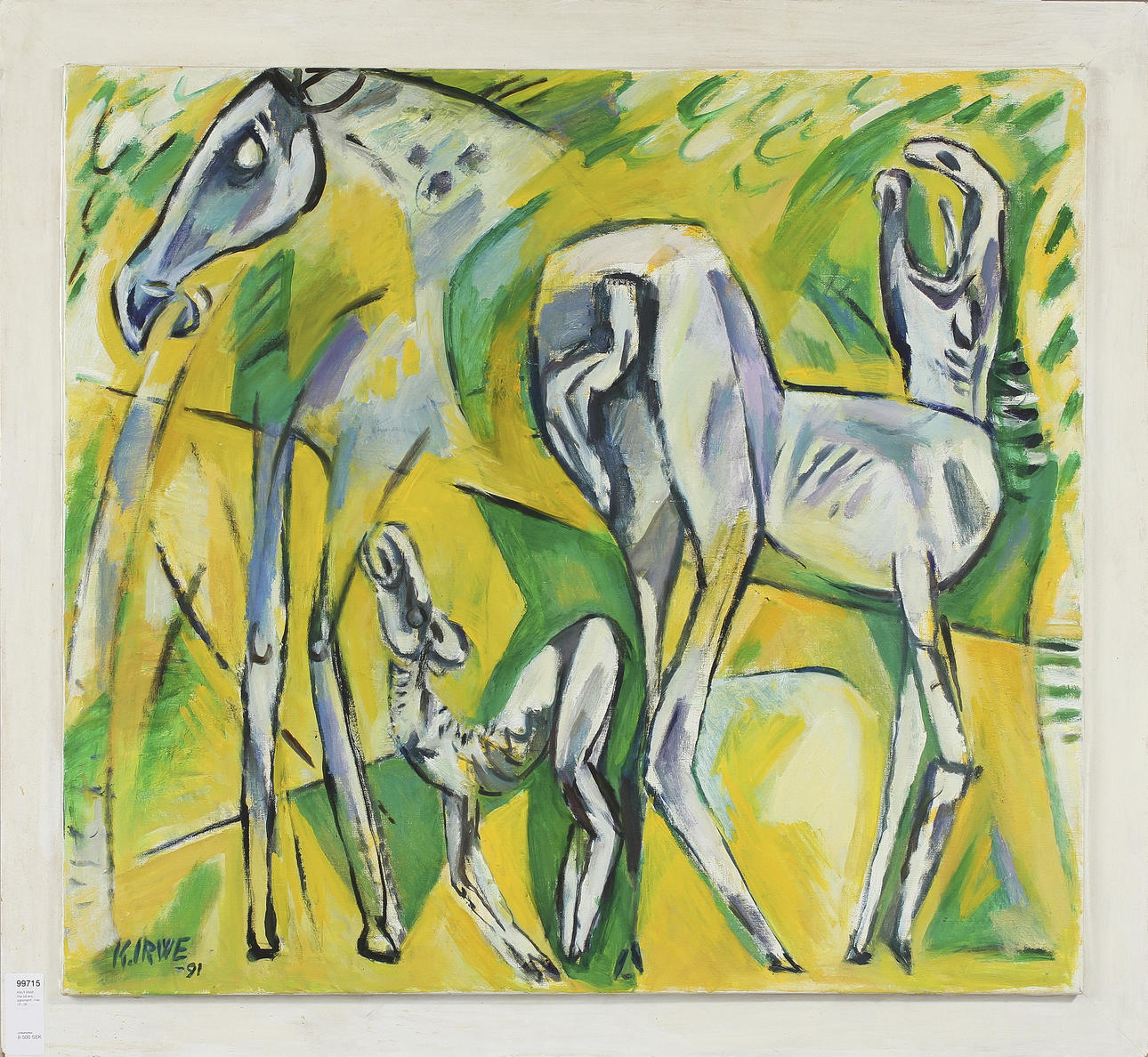 KNUT IRWE. Olja på duk, signerad K. Irwe -91.