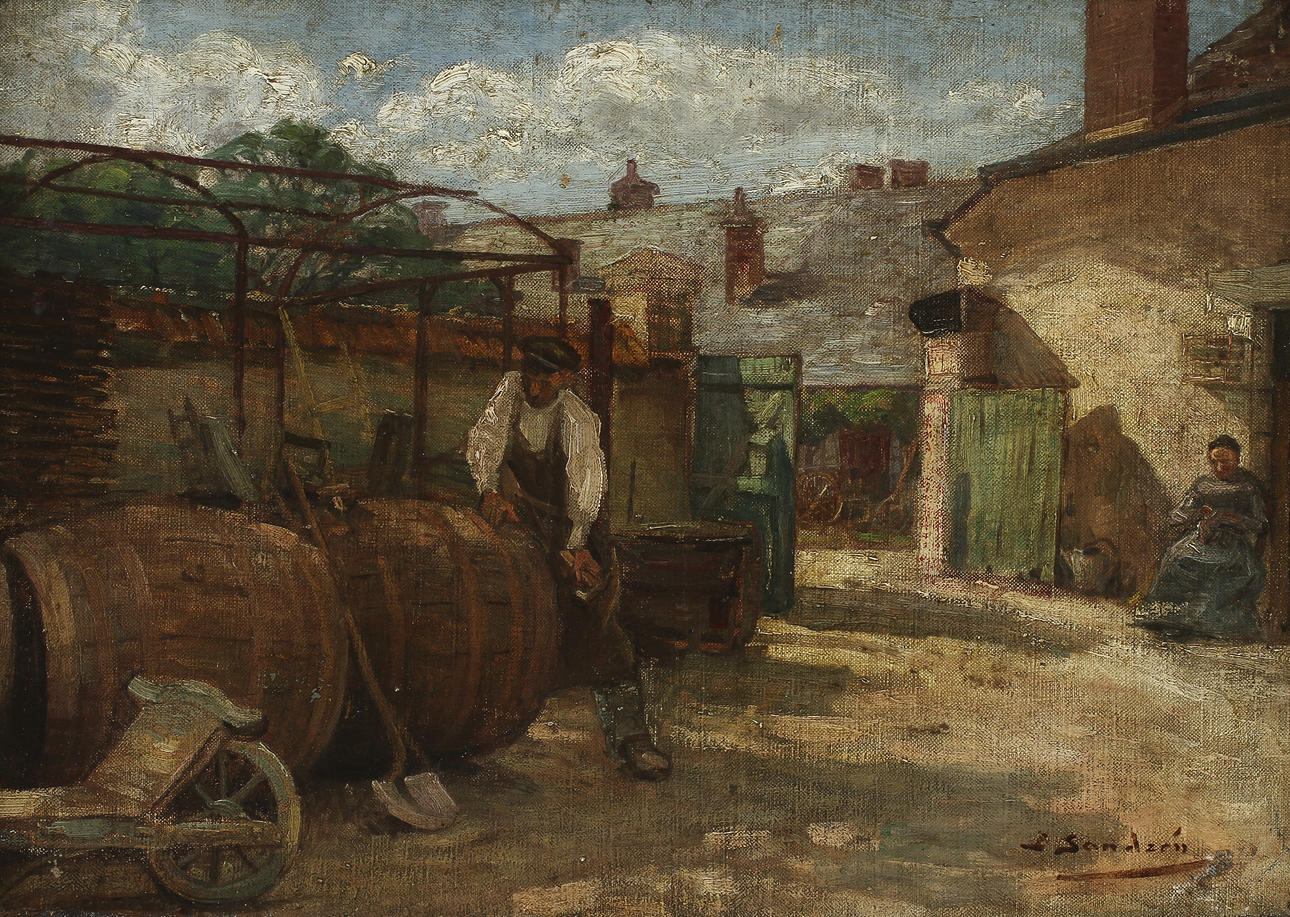 BIRGER SANDZÉN. Olja på duk, signerad.