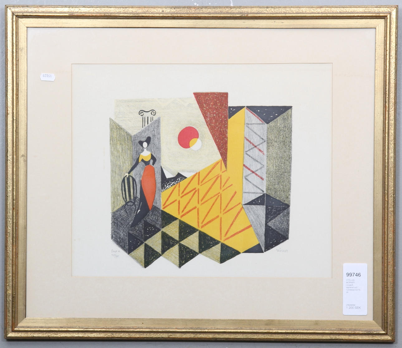 STELLAN MÖRNER. Litografi, signerad och numrerad 40/75.