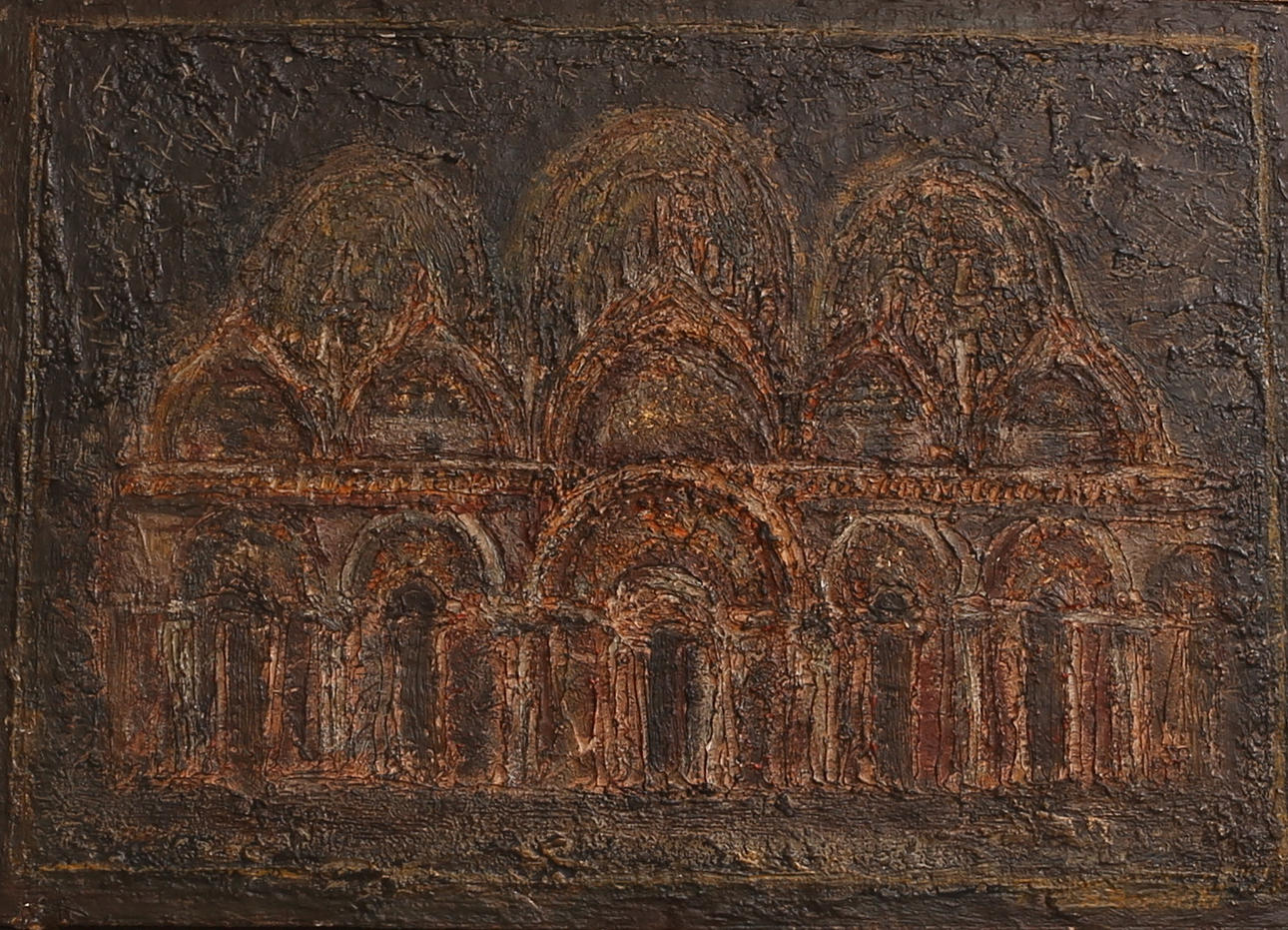 BOHDAN BOROWSKI. Óleo sobre Tabla, firmado.