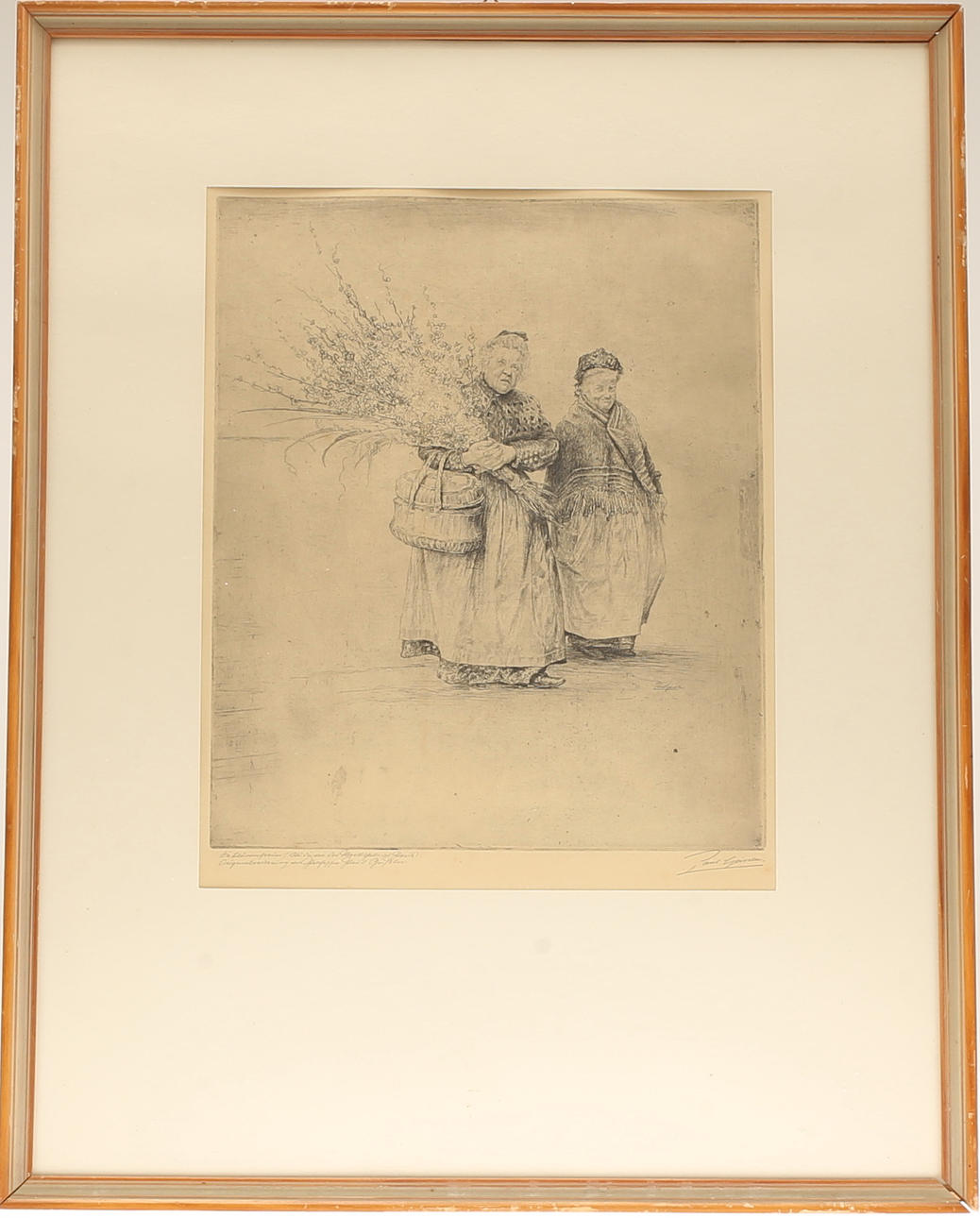 PAUL GEISSLER. Etching, signed.