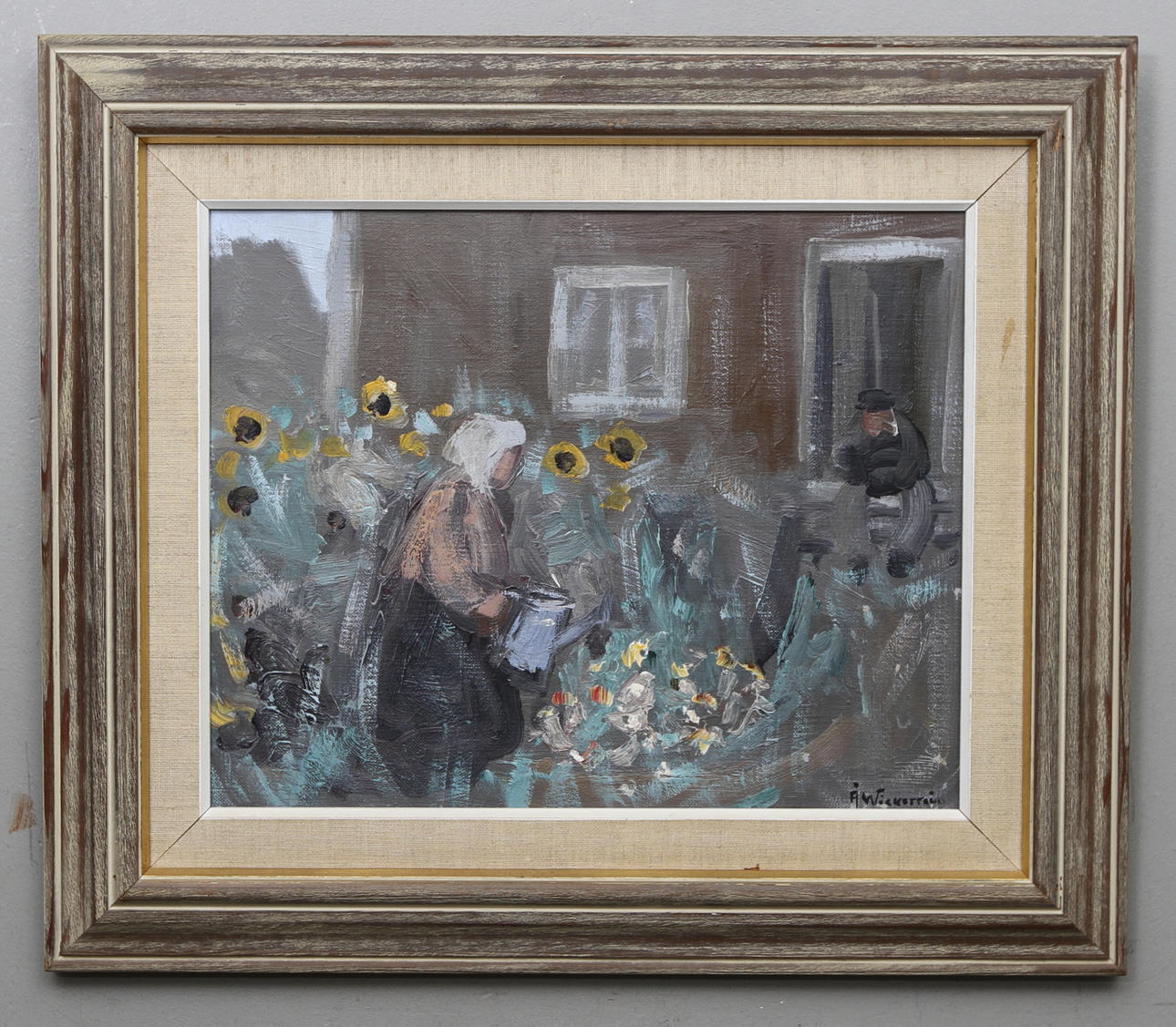 ÅKE WICKSTRÖM. Olja på duk, signerad.