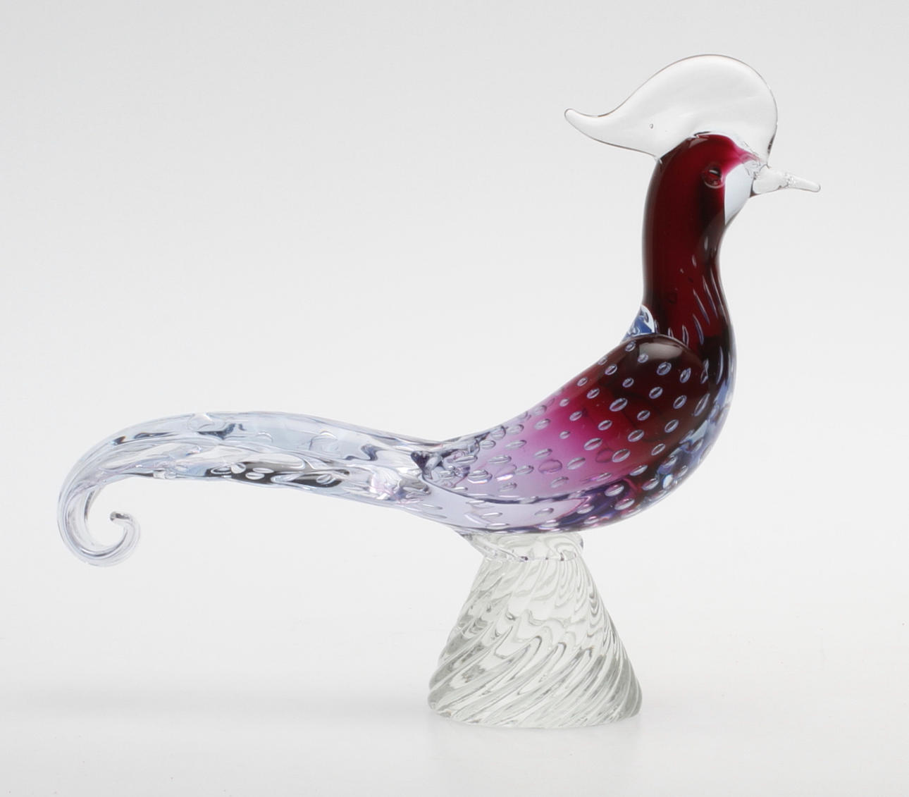 FÅGEL, glas, Murano, 1900-talets andra hälft.