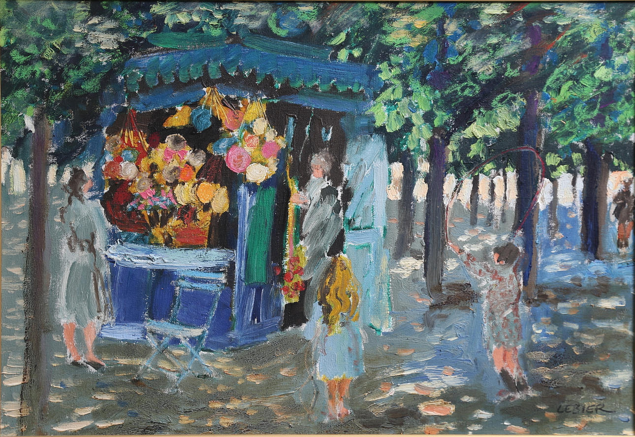 DANIEL LEBIER. Öl auf Leinwand, signiert.