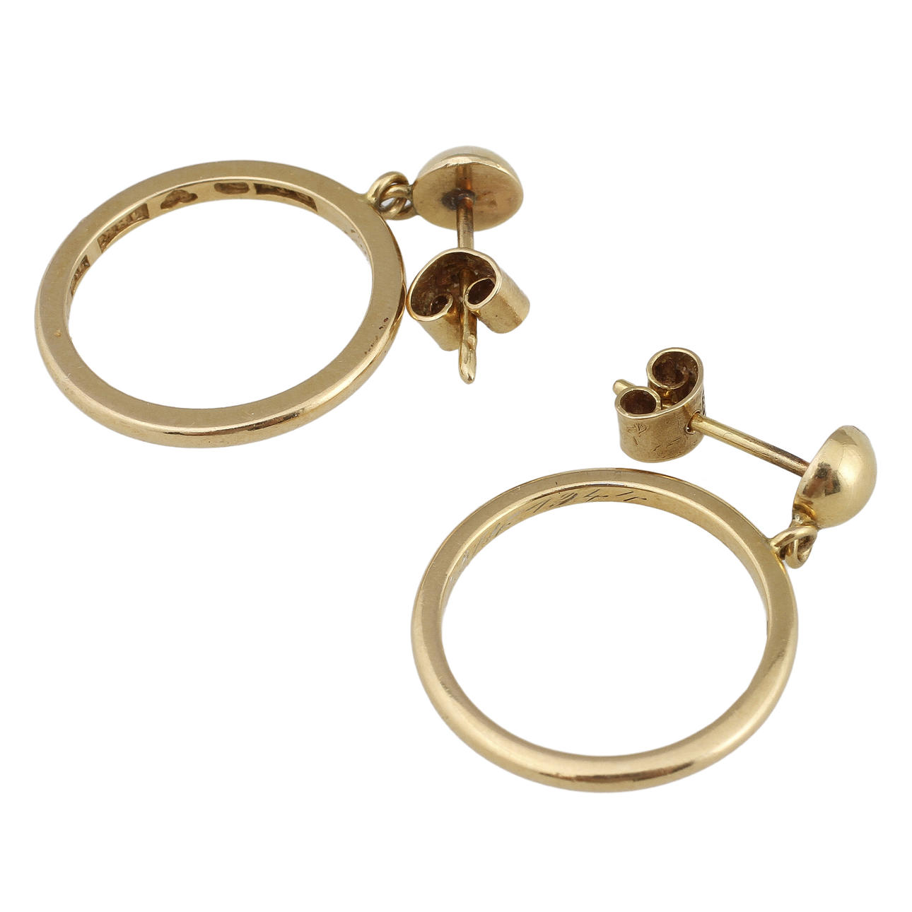 ÖRGHÄNGEN, ett par, 18 k guld.