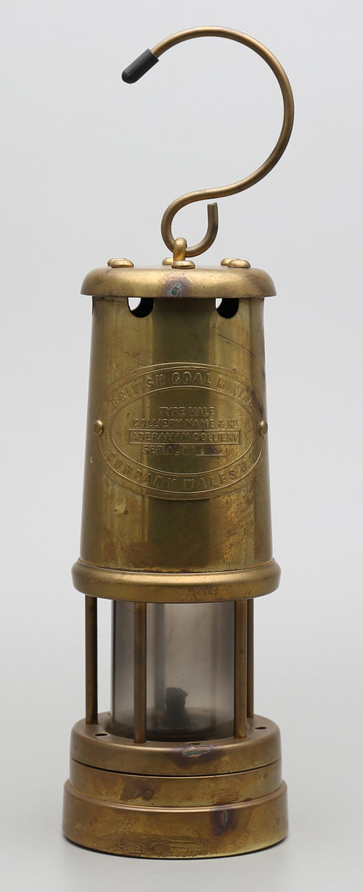 GRUVLYKTA, mässing, Aberaman Colliery.