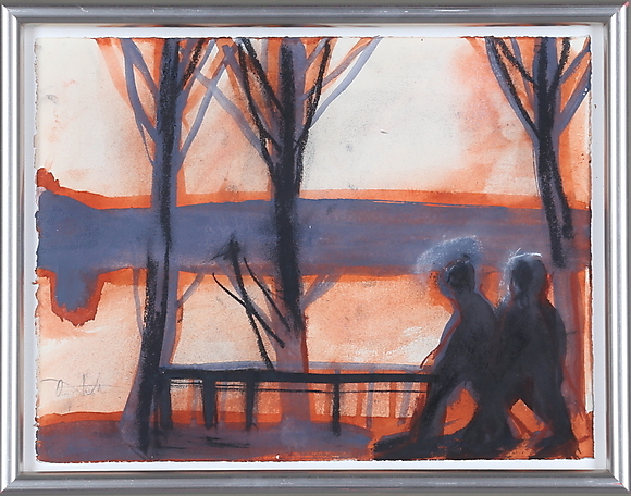 ÖRJAN WIKSTRÖM. blandteknik, signerad. Konst - Måleri - Auctionet