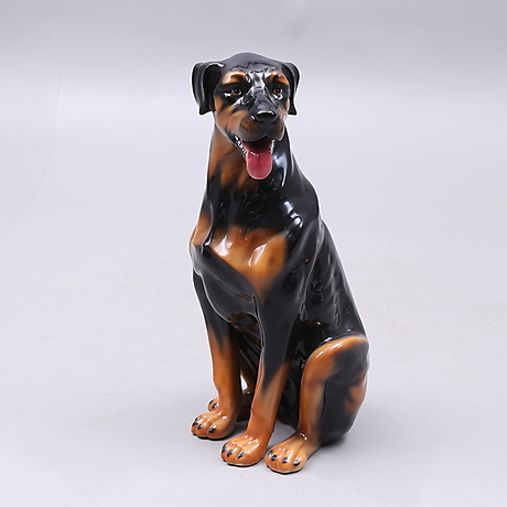 GOLVFIGURIN, rottweiler, porslin, Italien. Keramik & Porslin ...
